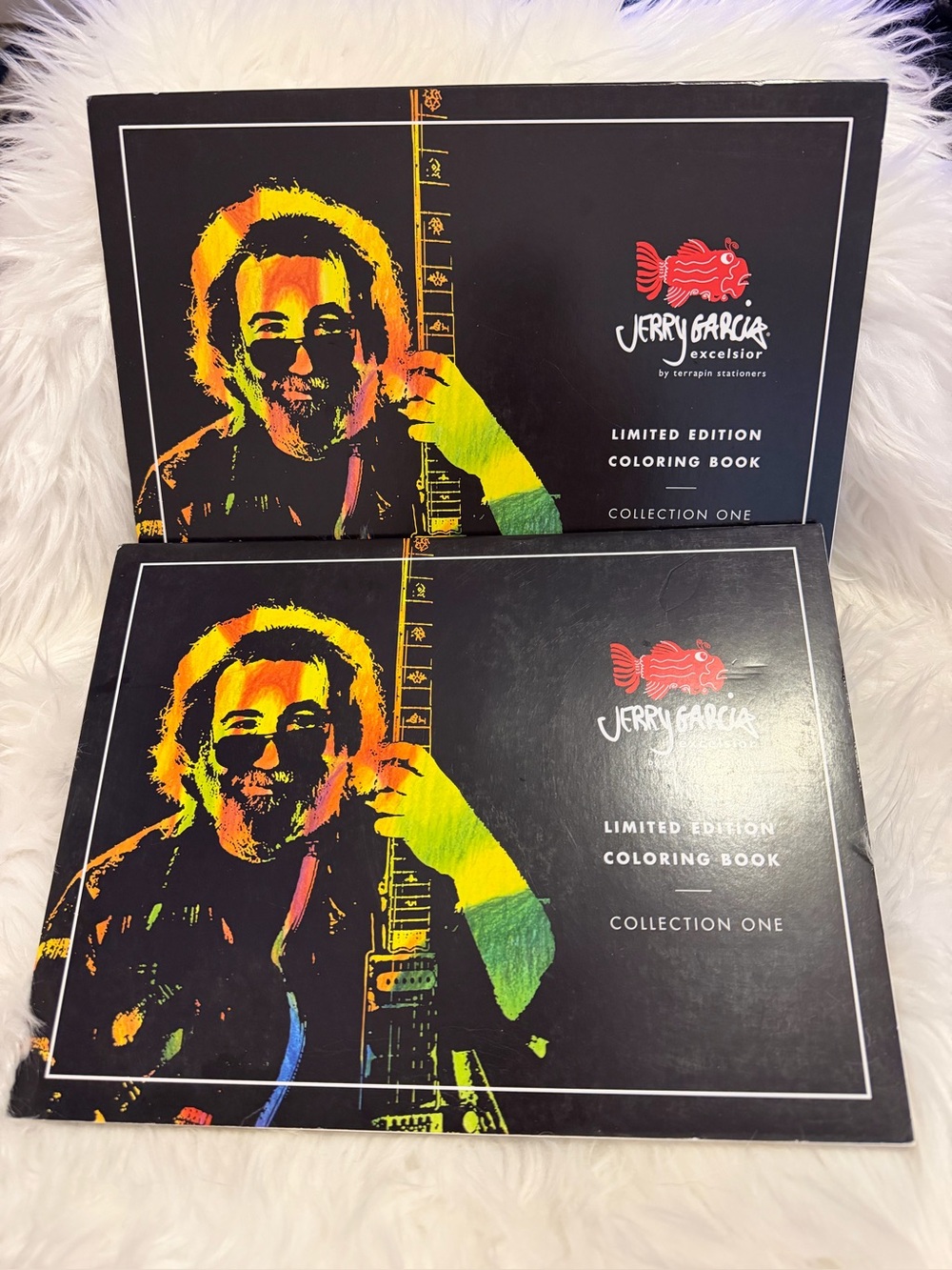 2 Jerry Garcia Life and Art Limited Edition Coloring Books & Postcards New